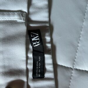 Zara Crisp White Trousers